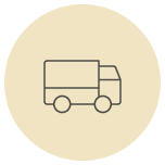 The courier sets off to the airport